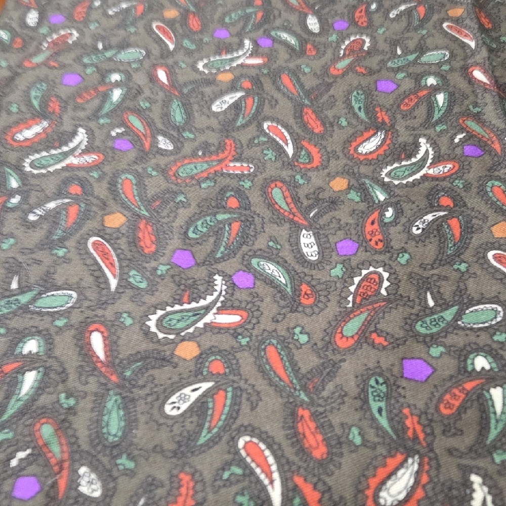 Super RARE & Vintage "TOYOSHIMA" 1989 by Hilarie Paisley Quality Cotton Fabric